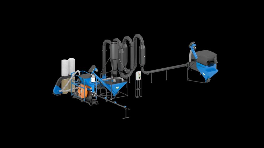 Presa brichete "Ecopress" + uscator aerodinamic SA400/600 Garanție NOU