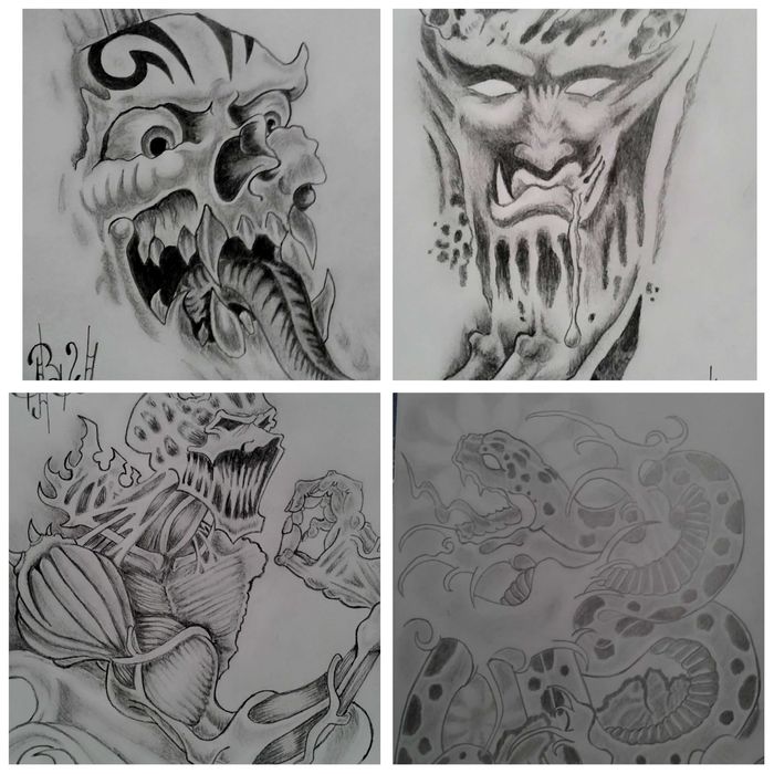 Графики ръчно рисувани формат А4