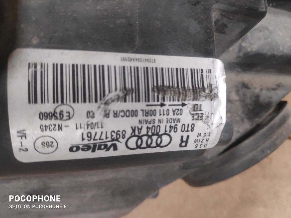 Десен фар LED BI-XENON Audi A5 / Ауди А5 Със Забележки! 2011г