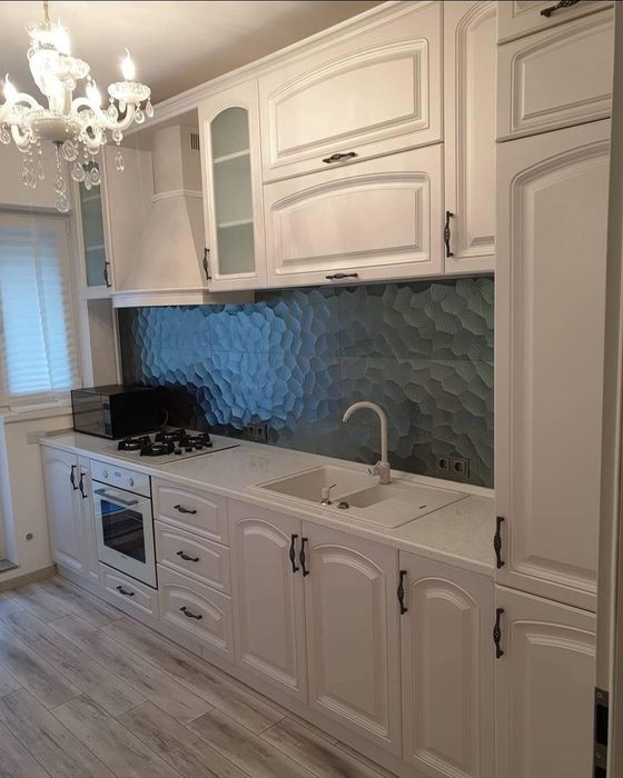 Bucatarie cu fronturi din mdf frezate