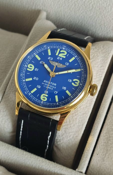 Ceas Mecanic Aviator Pilot Raketa Sovietic URSS