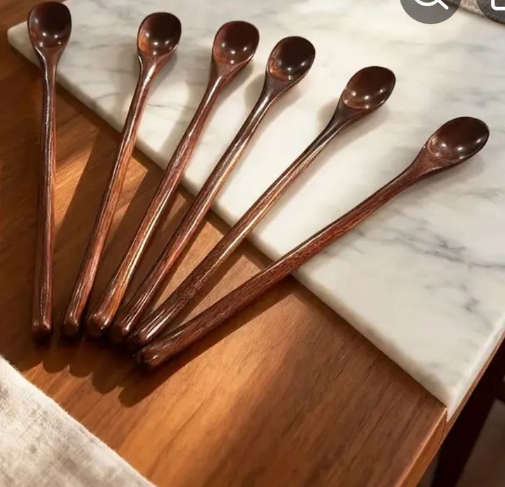 Дървени лъжички 6 броя