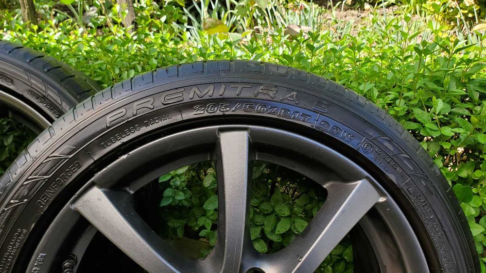 Roti aliaj 17 4x108 BORBET LV4 Antracit, Maxxis Premitra 5 205/50 ZR17