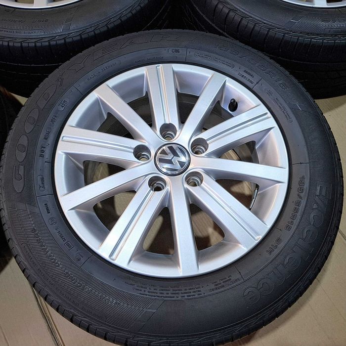 Roti 15" Aluminiu VW Originale Golf 5 6 7 Jetta Touran Caddy Passat B6/B7 Scirocco EOS New Beetle Octavia A3 Leon Altea 5x112 R15