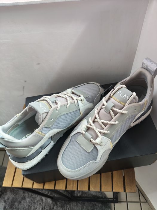 Replay Field Edge sneakers bărbătești gri cu alb mărimea 42 noi originali