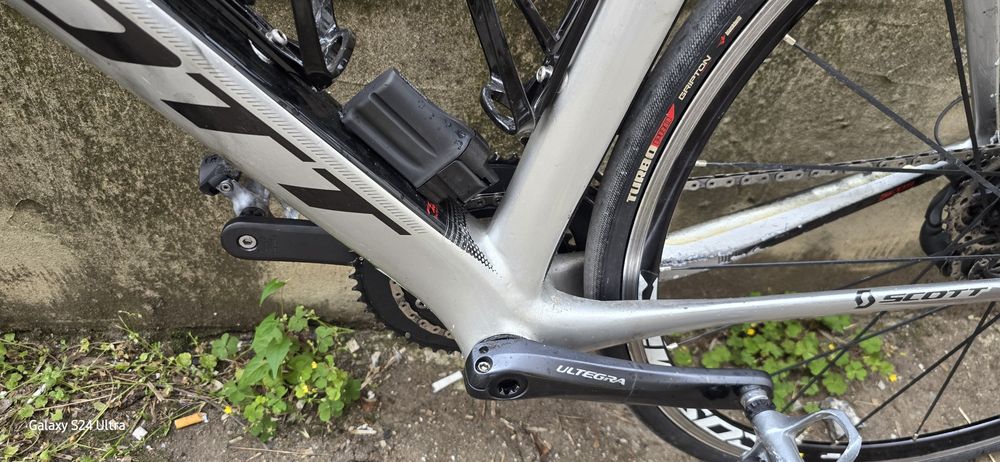 шосеен карбонов велосипед Scott foil 2x10 di2 Shimano ultegra