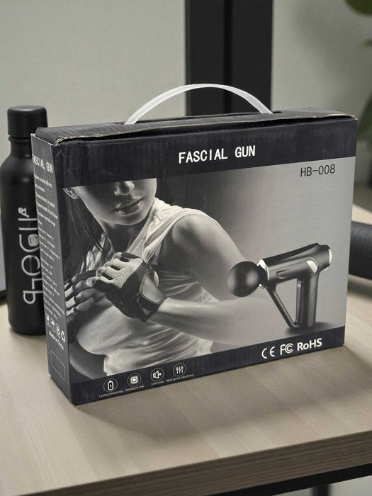 Массажер, пистолет, перкуссионный, ударный, для тела, фасциальный