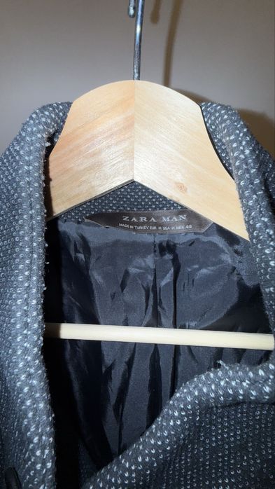 Пальто Zara серый цвет