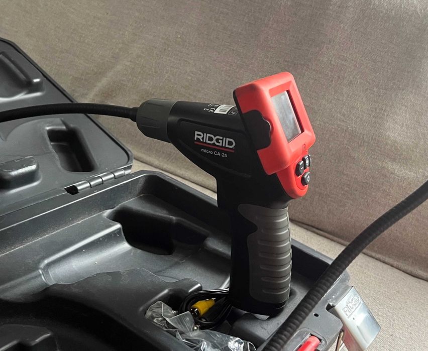 Ridgid Micro CA-25 Cameră inspecție defect display, accesorii incluse