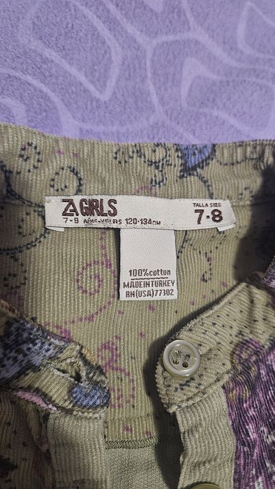 Детска рокля - зелена