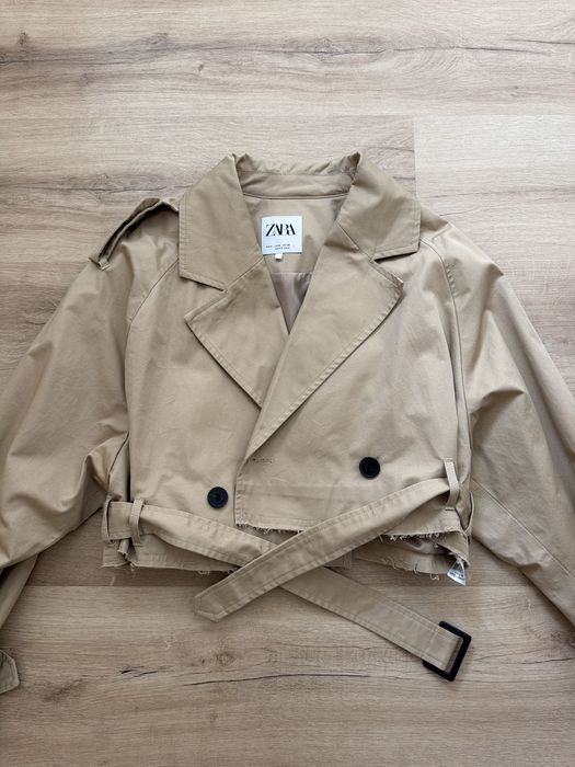 Zara къс шлифер бежов