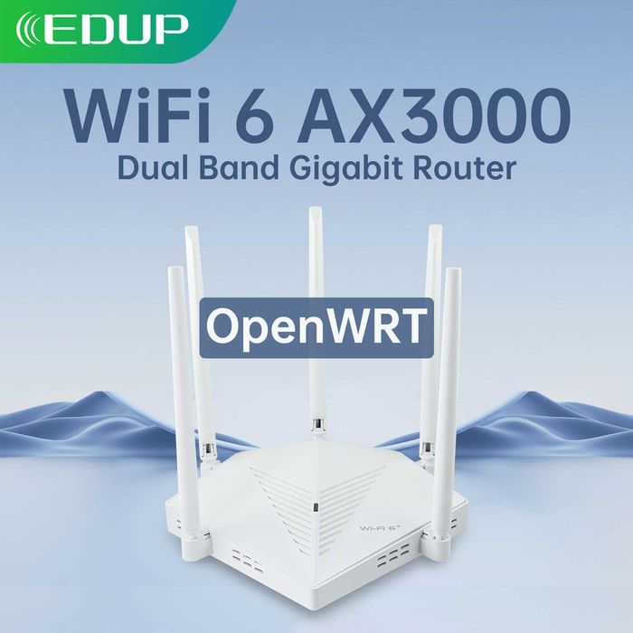 Дубандов Гигабитов Wi-Fi 6 рутер, подходящ за Starlink