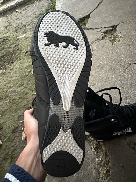 Юношески обувки Lonsdale Boxing Boots Juniors - Black/White