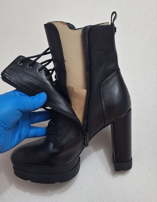 GUESS ghete damă Bills Noi, boot, cizme originale Guess din piele naturală, Nr. 41 EU