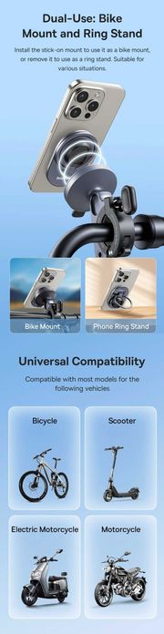 Baseus PrimeTrip Series Bike Moto магнитный держатель для велосипеда