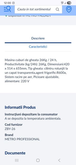 Masina de gheata