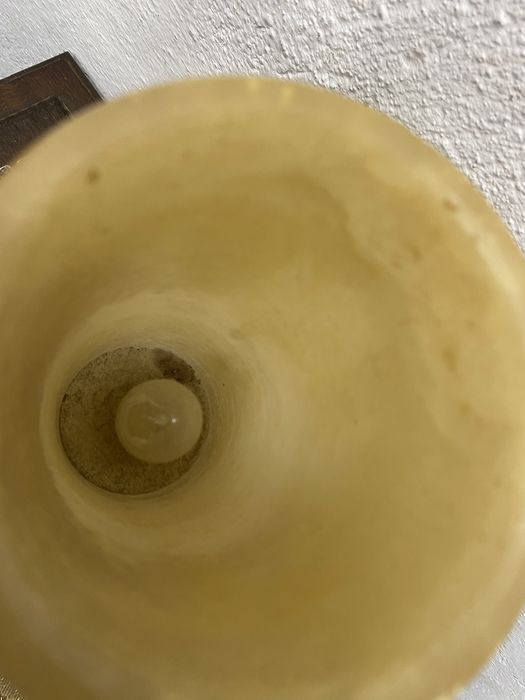 Ониксова настолна лампа Италия 1970 ръчна украса