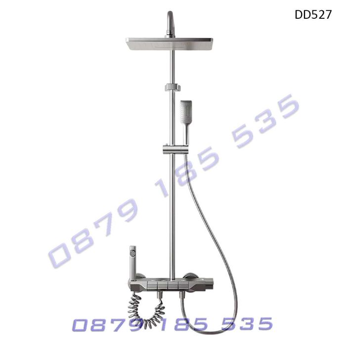 Луксозна душ система пиано бутони 4 функции никел модерна баня