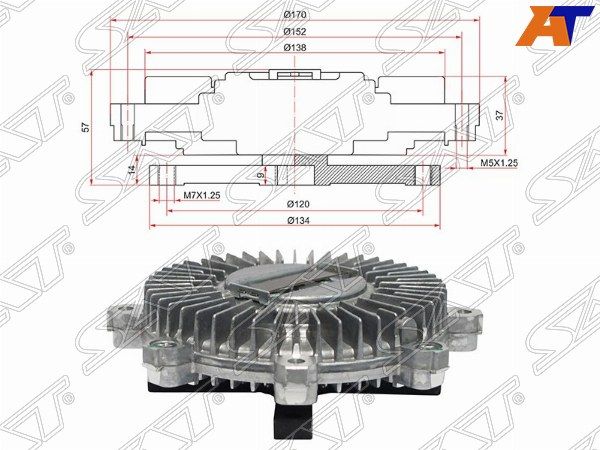 Вискомуфта Mitsubishi Delica