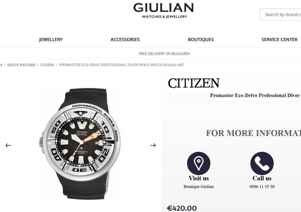 Citizen Promaster Ecozilla-Eco-Drive Professional Diver.