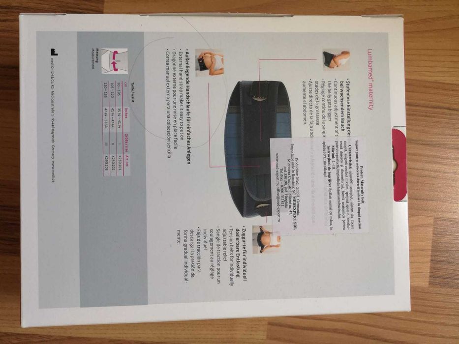 Centura lombara Lumbamed Maternity pentru sustinerea sarcinii