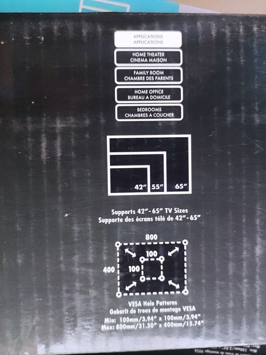 Suport TV Ultra-Slim WallWizard, 42"-65", nou, sigilat – 10 buc