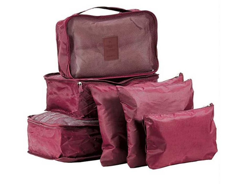 Комплект от 6 части – Органайзери за багаж за куфар в различни цветове