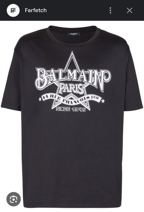 НАМАЛЕНИЕ! Оригинална мъжка тениска Balmain- Размер Л - 100% памук