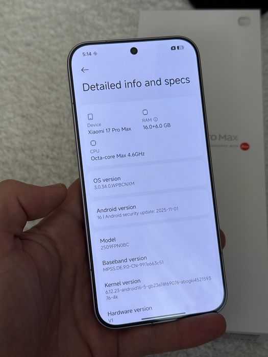 Xiaomi 17 PRO MAX 16GB/512GB Fullbox