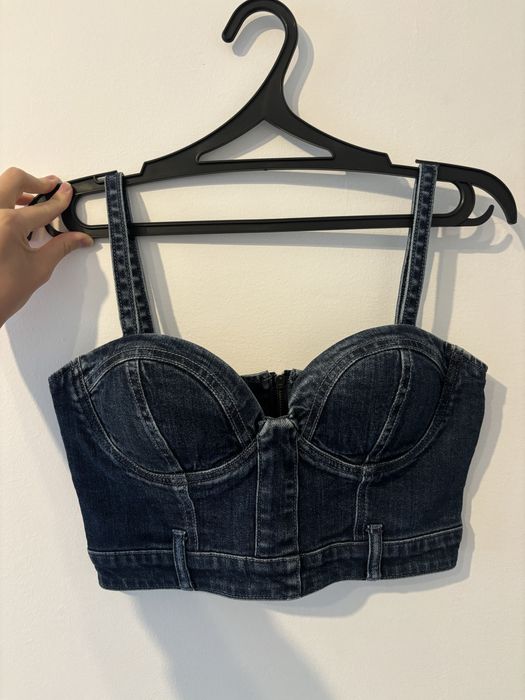 Корсет джинсовый размер S