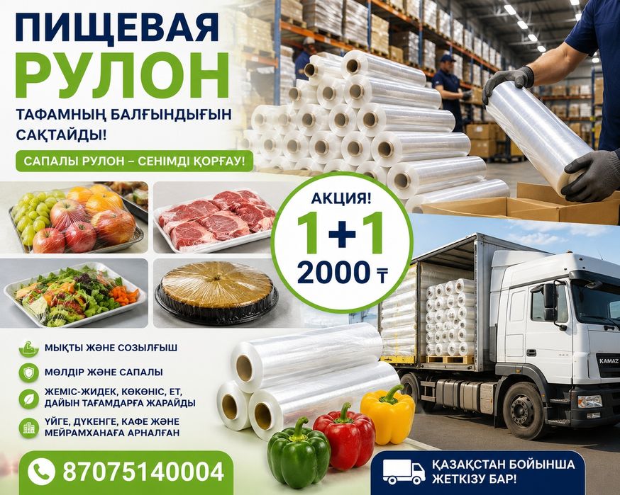 Пищевая пленка и рулон