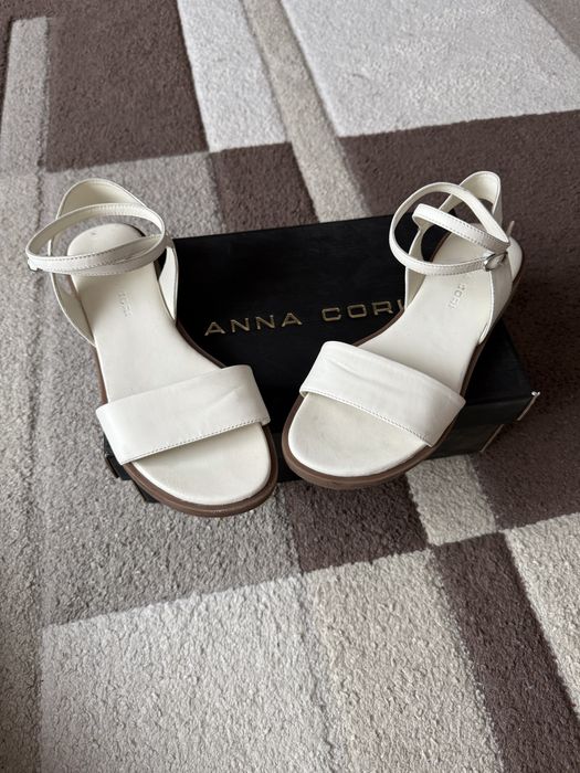 Sandale din piele naturala Anna Cori