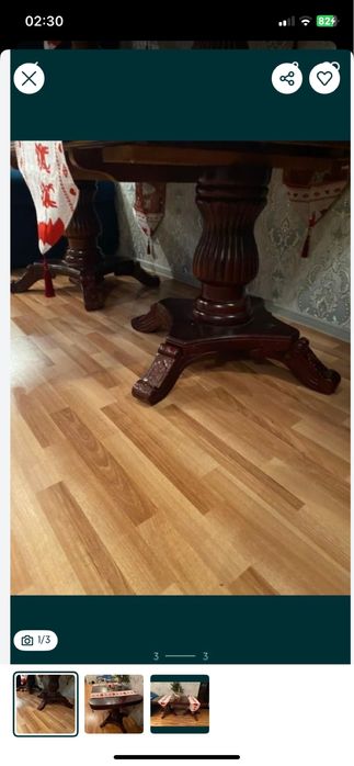 Стол деревянный  для гостиной