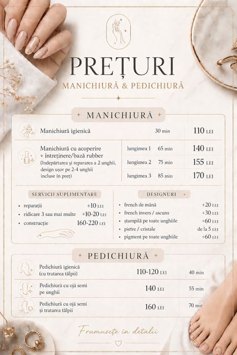 Manichiura Pedichiura Unghii cu gel Constanța