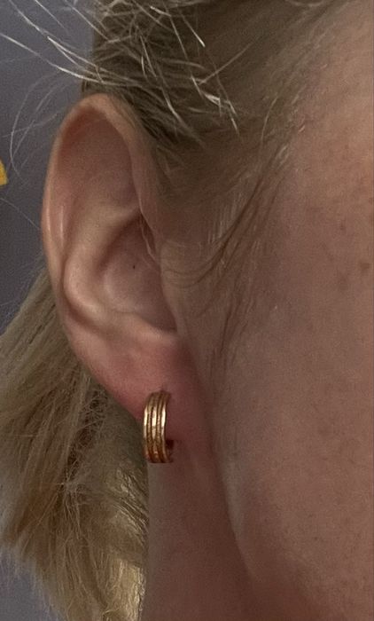 Златни обеци халки 585 проба 4 грама 14 карат