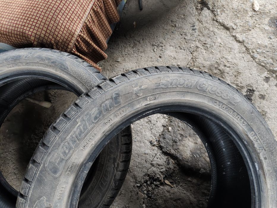 Резина зима  215,55,17