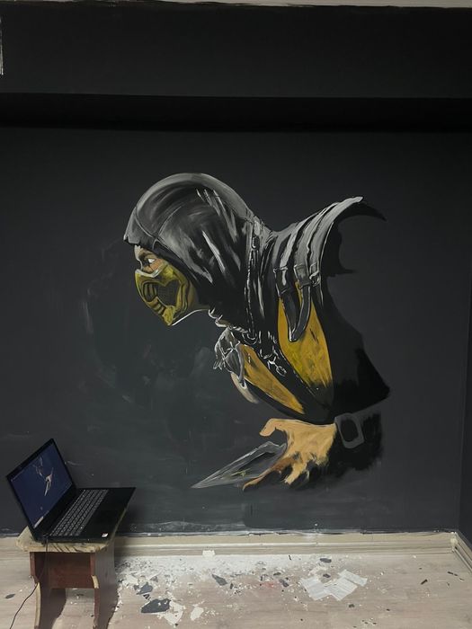 Роспись на стене