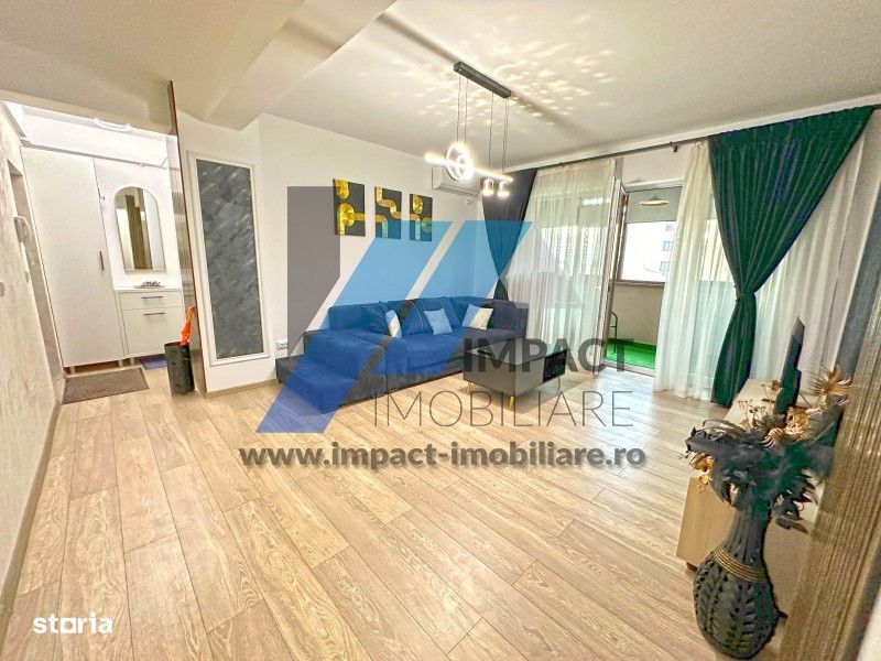 Mobilat si utilat LUX, Brazda,etaj2 cu lift,centrala termica, bloc nou