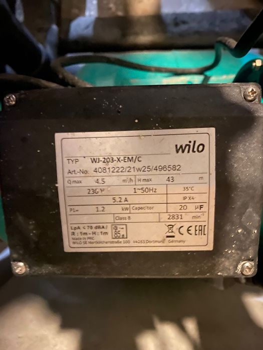Хидрофор WILO WJ 203