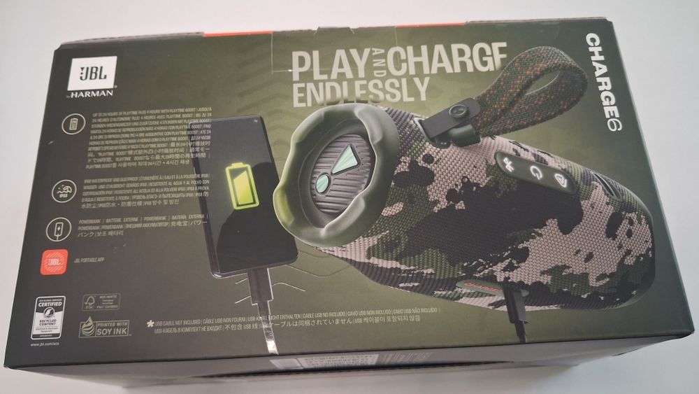 JBL CHARGE 6 SQUAD 45 W
Bluetooth колонка JBL CHARGE 6 45 W, BLUETOOTH
