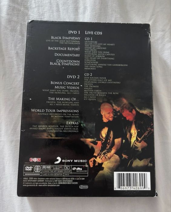 Within Temptation – Black Symphony Limited Edition 4 DVD Box Set