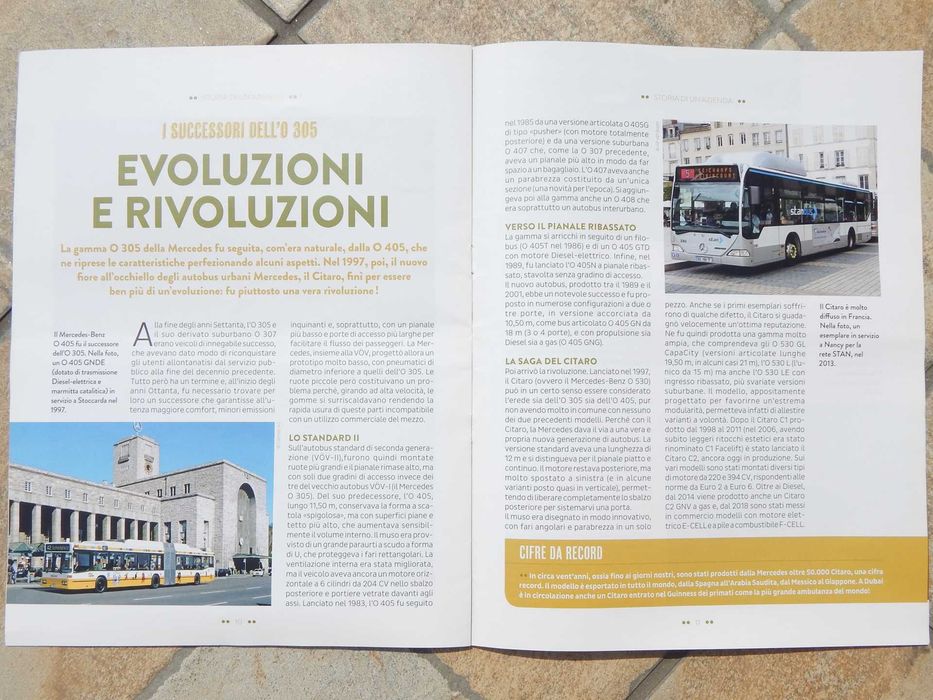 Revista autobuz Mercedes O 305 1979 colectia italiana de autobuze 1:43