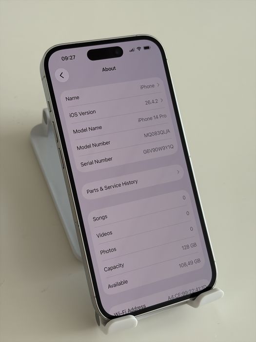 Iphone 14 pro white/silver