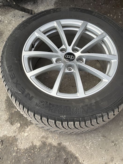 Оригинални джанти от Ауди -17 цола +4 зимни гуми комплект