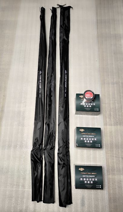SET 3 Lansete FL LEGEND CARP 3.60 m 3.75 Lbs 2 seg + 3 Mulinete DP7000