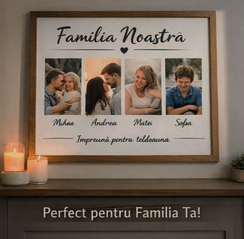 Tablou personalizat-print pe hârtie în rama simpla