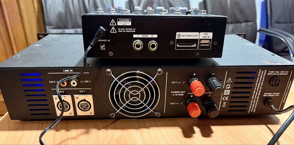 Mixer Mc CRYPT USB/SD & Amplificator Mc CRYPT & Boxe ARC 2 x 120W