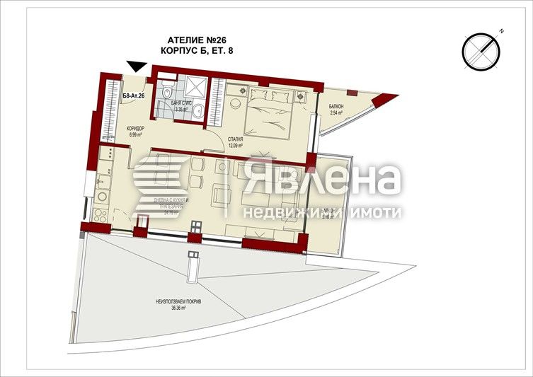 Продава се Двустаен апартамент в София, Сердика - 114 кв.м за 2084 €/кв.м - Снимка #5