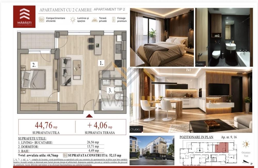 Apartament de vânzare pe Aleea Marasti — fotografia 1