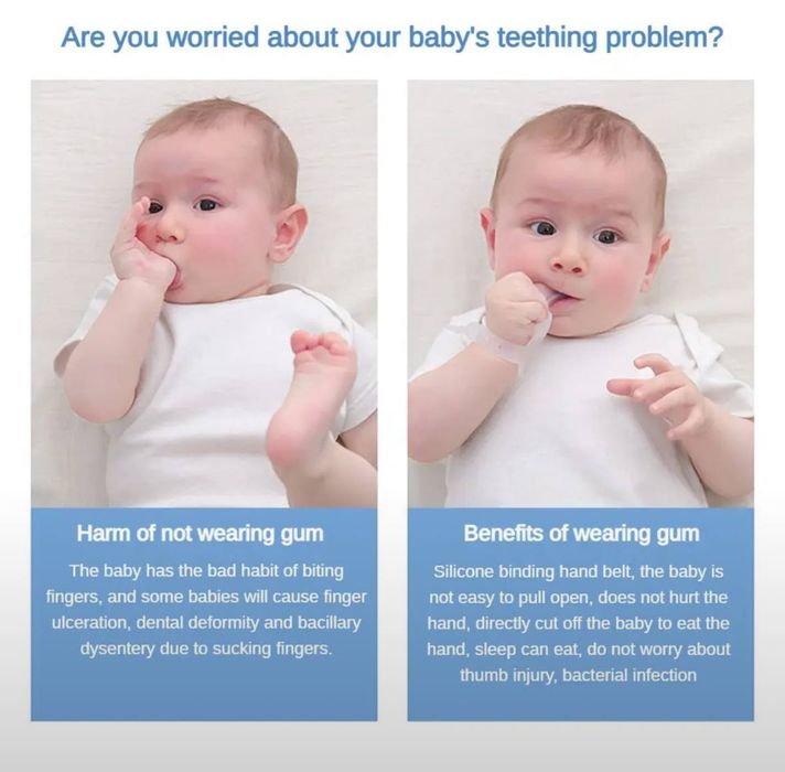 Нетоксичный силиконовый детский защитный пальчик для детей 2 шт